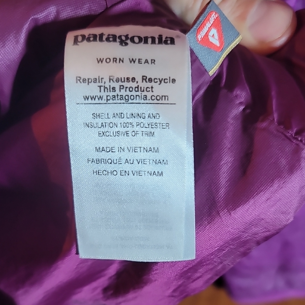 Patagonia Kids Quilted Purple Puffer Jacket - Picture 5 of 7